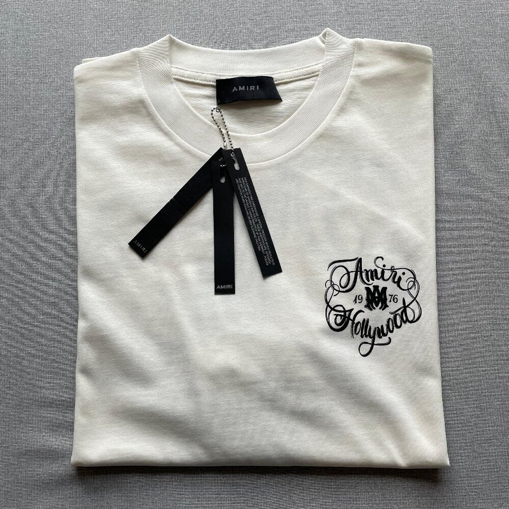 Amiri Men New Casual Cotton T-shirt Size:XL